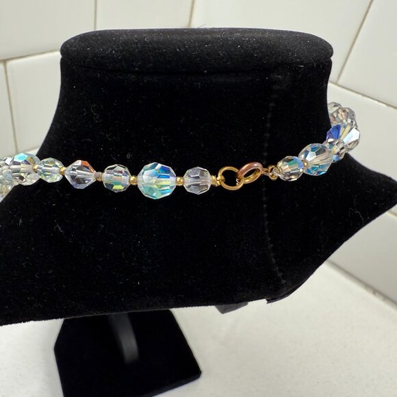 Crystal AB Glass Beaded Choker - Picture 3 of 7